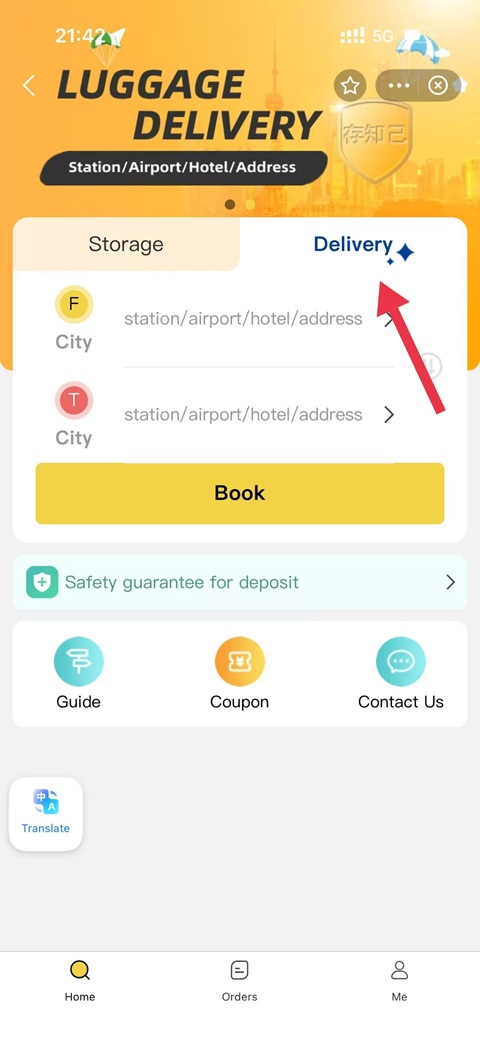 Luggage delivery service in China 